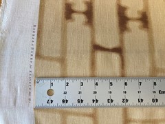 Designer Geometric Grid Fabric, 100% linen, 7oz., 240gsm, Swatch Available