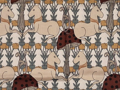 Unicorn Mushroom Toadstools Fairytale Magical Night RJR Fabric 18″ x 22″ x 2 Pcs