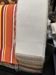 Sunbrella Rib Natural 100% Acrylic Canvas for Upholstery (by the yard) 7704-0000