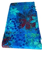 6 Half Yard Bundle, Novelty Batik Fabric Yellows, Green, Blue, Purple