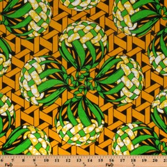 African Print Fabric (90317-6) Geometric 100% Cotton 44″ Wide Sold By The Yard