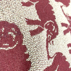 Duralee Red Elephant 15451 Driftwood Decor Fabric Remnant #11