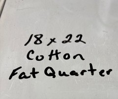 Sewing Pattern Cotton Fat Quarter 18″ x 22″ Beige & Navy