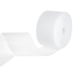 54.6 Yards Translucent Drapery Buckram, 4 Inch Close-Meshed White Heading Tap…