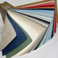 FABRIC SAMPLE BOOK Multicolor PACIFIC LINEN Jaclyn Smith Home 49pcs LOT 55%Linen