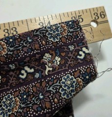 Fabric Country Fabric Piece ~42″ X ~35″ Floral Design Purple Blue Hippie Boho