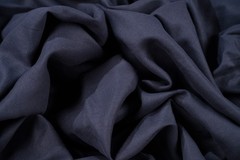 Luxury Linen Cotton Trouser Fabric Navy Blue 220g 1.7m For Bespoke Chinos Italy
