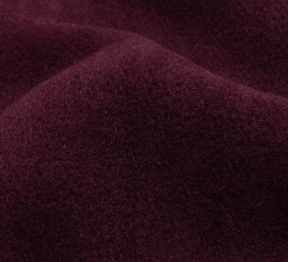 $36 for 2 Yards – Real Wool Italian (Coating) Fabric for Winter – WINE Color