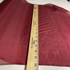 SILK MAROON FABRIC 10 Yards x 22 Inches Wide or 360 Inches x 22 Wide