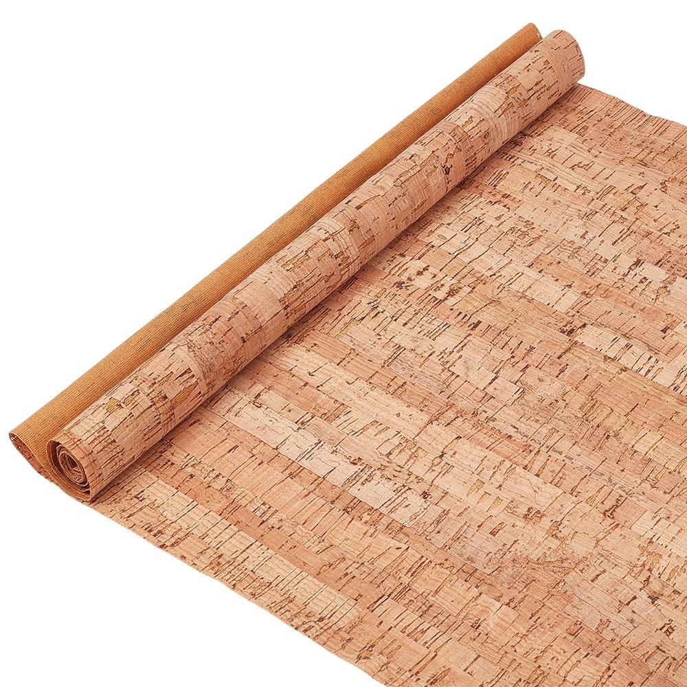 1.51 Yards 12.99 Inch Burlywood Color Synthetic Cork Leather Fabrics by the Yard