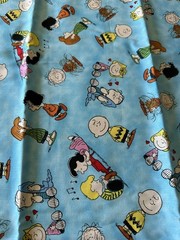 Snoopy Peanuts Comics Characters Fabric Print: 18 1/4 x 42 1/2