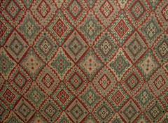 Rosso Kilim Chenille Fabric Curtain Upholstery Cushion Throws Footstool Use