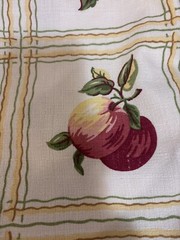 VTG Bloomcraft Fabric Fruit And Flowers 6.5 Yards Heavy Textured Fabric