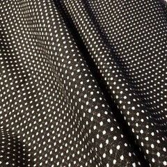 BLACK WHITE SWISS DOT TWEED FABRIC 58″ BY THE SMAL POLKA DOT FASHION FABRIC