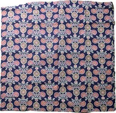Vintage 60s 70s Translucent Mod Gothic Floral Specialty Fabric 86×45”