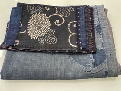 Stunning Artistic Japanese BORO Textile & Vintage Mending Kit Set