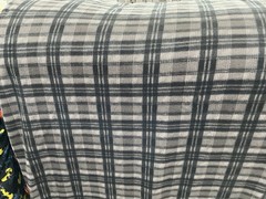 Fleece Rainbow Buffalo Plaid Multi colored Checks Fleece Fabric 60″ w, sold BTY