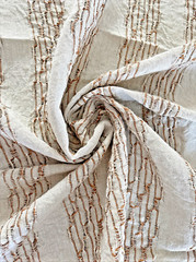 Oatmeal Linen Look Natural Browns NEW 45″ Wide Fabric Remnant ~ 2 and 2/3yds