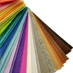 40 Pcs Hard Felt Fabric Rectangular Colourful Colorful DIY Cloth