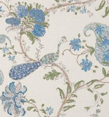 NINA CAMPBELL OSBORNE & LITTLE CURTAIN FABRIC DESIGN Parvani 6.4 MTR COLOURWAY 5