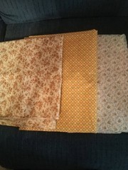 COTTON FABRIC BUNDLE #1 – FLORAL/ABSTRACT/DOTS IN WHITE/YELLOW/RED/PINK/BLUE +