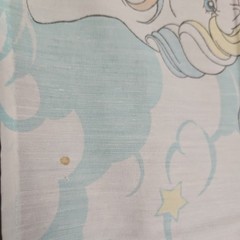 Vintage 1980s G1 First 1st Generation My Little Pony Fabric Scrap From Sheet Set
