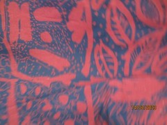 2 yds 32″ x 54″ wide Western Textile Screen Print Red Floral Upholstery Fabric