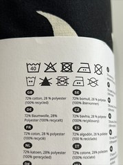 Ikea STRECKFLY Pre-cut Fabric Textile 59×118″ Black/White for Cushions, Curtains