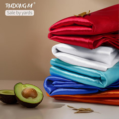 White Satin Fabric by the Yard, 1 Yard X 60 Inch Wide Silky Charmeuse Satin Fabr