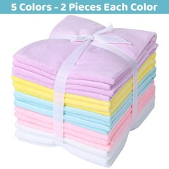 Glow In The Dark Fabric 10 PCS Velvet Fat Quarters 5 Colors 18×21 Inch Craft