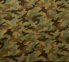 Camouflage Fabric 1.85 METRES Camo Quilters Cotton Khaki