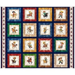 Yippie Ki Yay! By Quilting Treasures – Multi Cowboy Picture Patches #31489-X