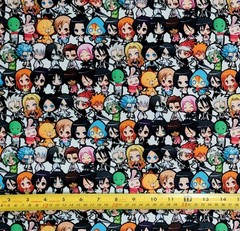 BLEACH CHIBI COLLAGE ANIME 1 YARD FABRIC ( 36″ X 58″ ) BRAND NEW