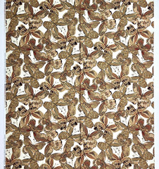 Shimmer Butterflies Metallic Gold On Cream Cotton CM9294 Timeless Treasures BTY