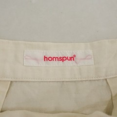 homspun Linen-Cotton Tuck Skirt Size S (sk33-2512-424)