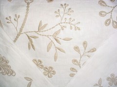 8-3/4 Brunschwig & Fils BF10500 Larkhill Embroidered Jacobean Upholstery Fabric