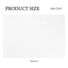 10 PCS White Solid Colors Precut Quilting Fabric Bundles 18×21 Inch Layer Cakes