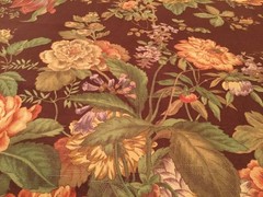 P.KAUFMANN FABRIC DECORATOR WEIGHT FLORAL 180”x 54”