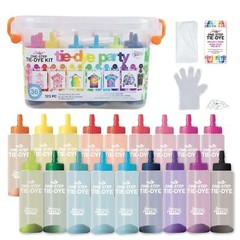 Rainbow Tie-Dye Party Pack with 18 Bottles
