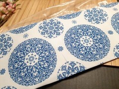 Abesonne Fabric By Yard , Blue & White Lace / Mandala ~ 36×60 New