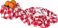 Handmade Reusable Cotton Fabric Bowl Covers – Two Layers of Fabric Set of 3, …