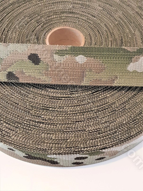 MURDOCK MULTICAM WEBBING 1.5″ / 38mm PER METRE USA MADE BERRY COMPLIANT MILSPEC