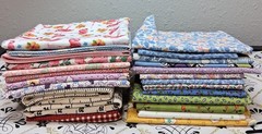 24 Quilting Fat Quarters (22″ x 18″) Variety of Colors & Designs