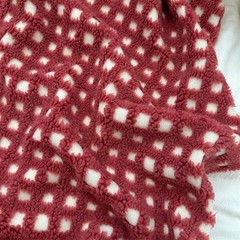 50*145cm Lamb Wool Jacquard Fabric for Winter Coats Pajamas Sofa DIY Sewing NEW