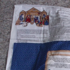 NATIVITY SCENE UNCUT fabric panel cut-and-sew Keepsake Crafts Christmas decor
