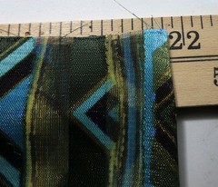 Jo-Ann Fabrics 2-7/8yd+ Sheer & Shiny Striped Fabric Ethnic Boho ~43″x~103″