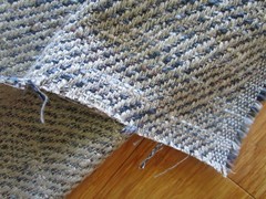 Brunschwig Fils Herringbone SARADA Texture Tan Brown Blue Upholstery Fabric 18+Y