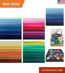 Multi-Colored 12″x12″ Precut Cotton Fabric Bundles – Ideal for Sewing Projects
