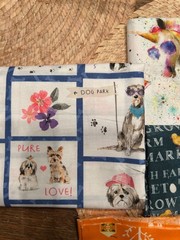 CURATED ANIMAL-THEMED QUILTER’S COTTON PIECES OF FABRIC