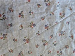 Vintage Floral Fabric Lot 3 Pieces Blue Calico Ditsy Print Cotton Blend…